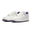 Nike Air Force 1 Low White & Purple Sneakers with Kobe Logo Details