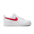 Nike Air Force 1 Low White Sneakers with Red Swooshes