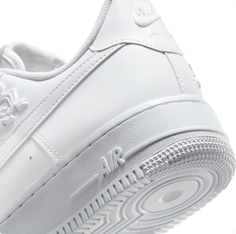 Nike Air Force 1 Low White Sneakers with Red Swooshes