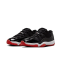 Air Jordan 11 Low Black & Red Sneakers with White Midsoles