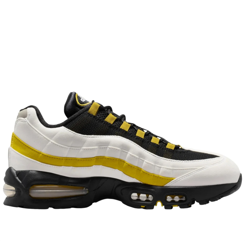 Nike Air Max 95 White, Black & Yellow Sneakers