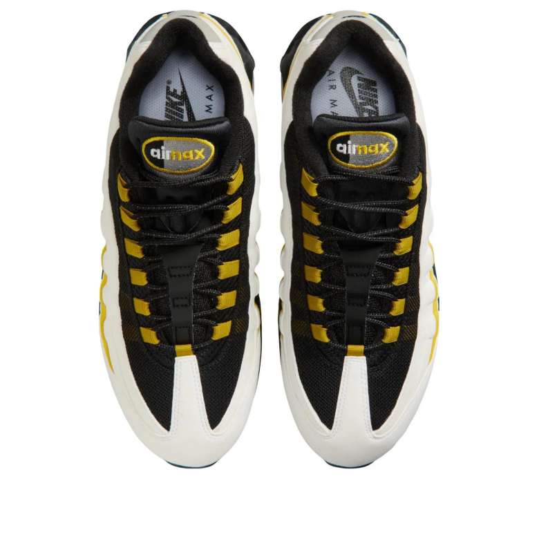 Nike Air Max 95 White, Black & Yellow Sneakers