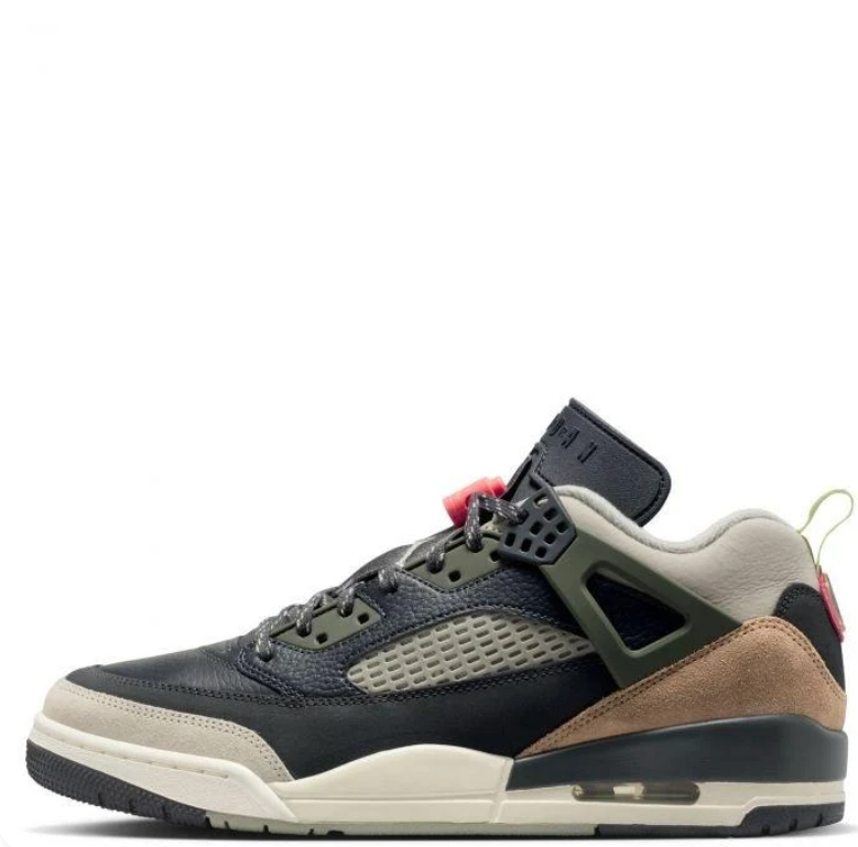 Air Jordan Spizike Low Black, Olive & Tan Sneakers