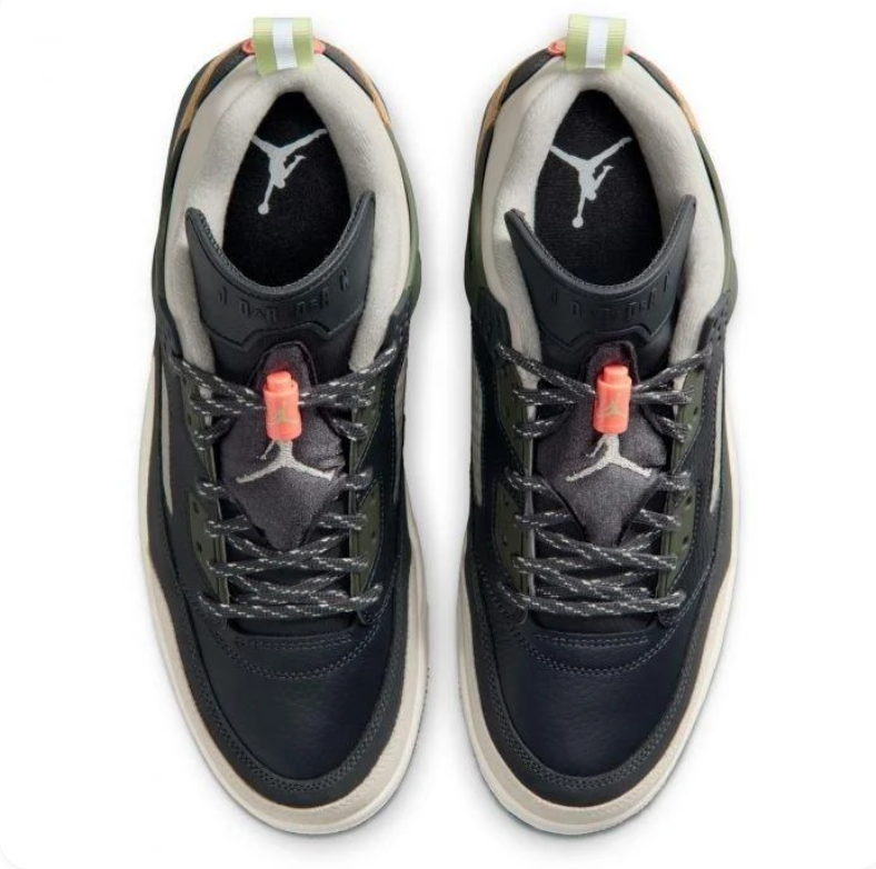 Air Jordan Spizike Low Black, Olive & Tan Sneakers