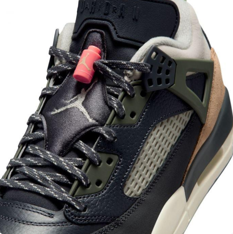 Air Jordan Spizike Low Black, Olive & Tan Sneakers