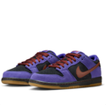 Nike SB Dunk Low Purple & Black Sneakers with Gum Soles