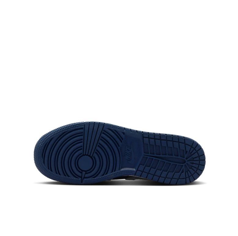 Air Jordan 1 Mid Navy & Light Gray Sneakers
