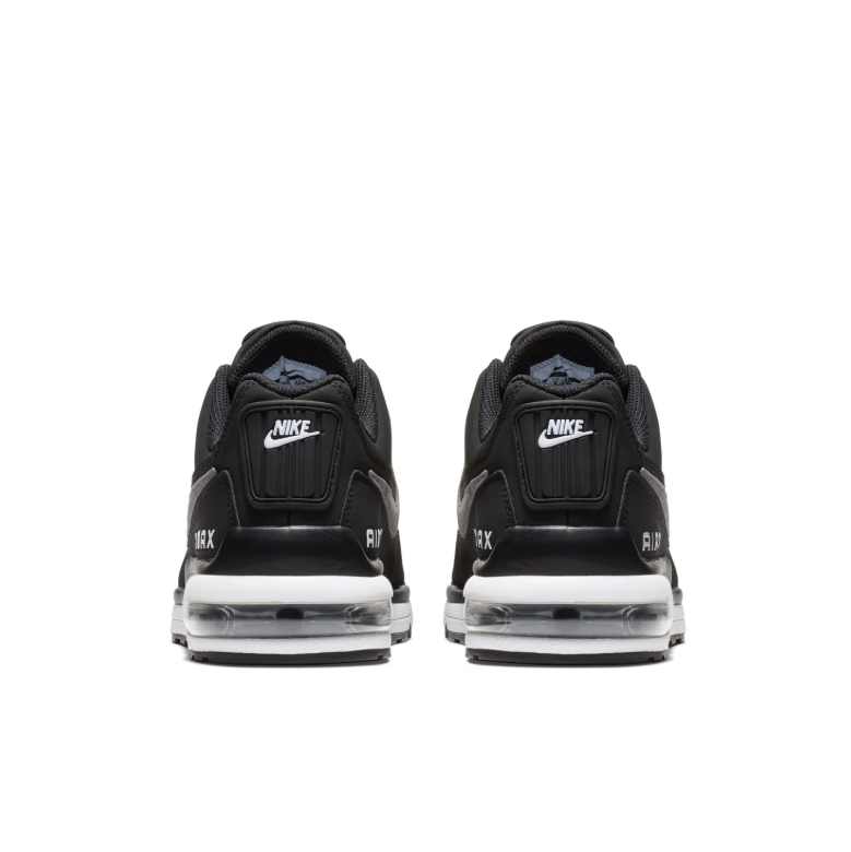 Nike Air Max Black & Gray Low-Top Sneakers with White Midsole