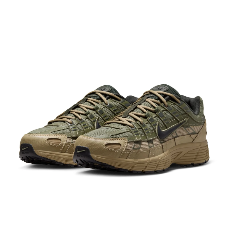 Nike P-6000 Olive & Khaki Low-Top Sneakers
