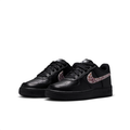 Nike Air Force 1 Low Black Sneakers with Leopard-Print Swooshes