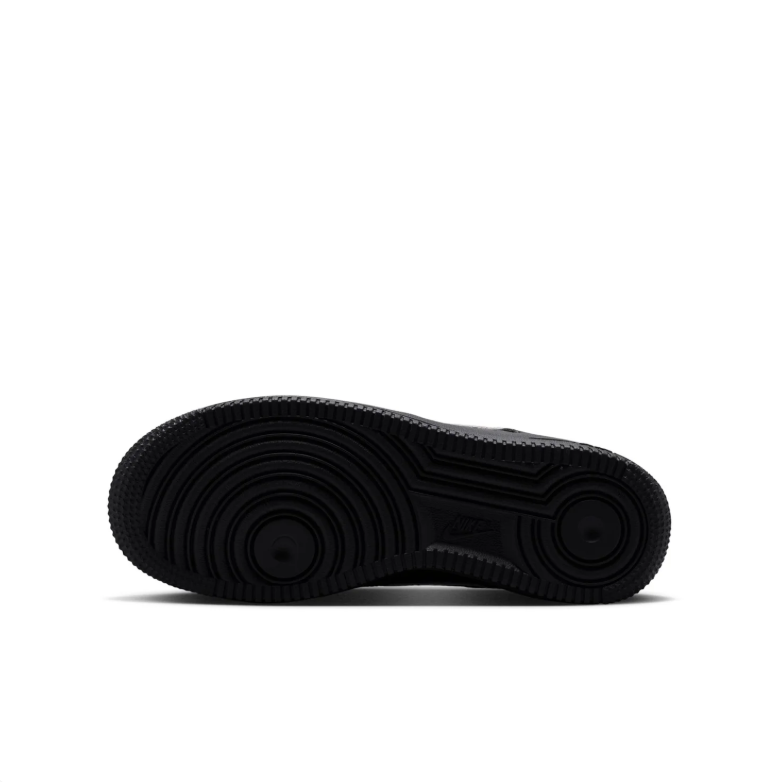 Nike Air Force 1 Low Black Sneakers with Leopard-Print Swooshes